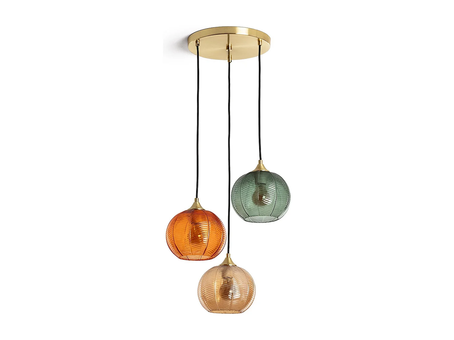 Lámpara Colgante Cristal Tri Klimt Multicolor