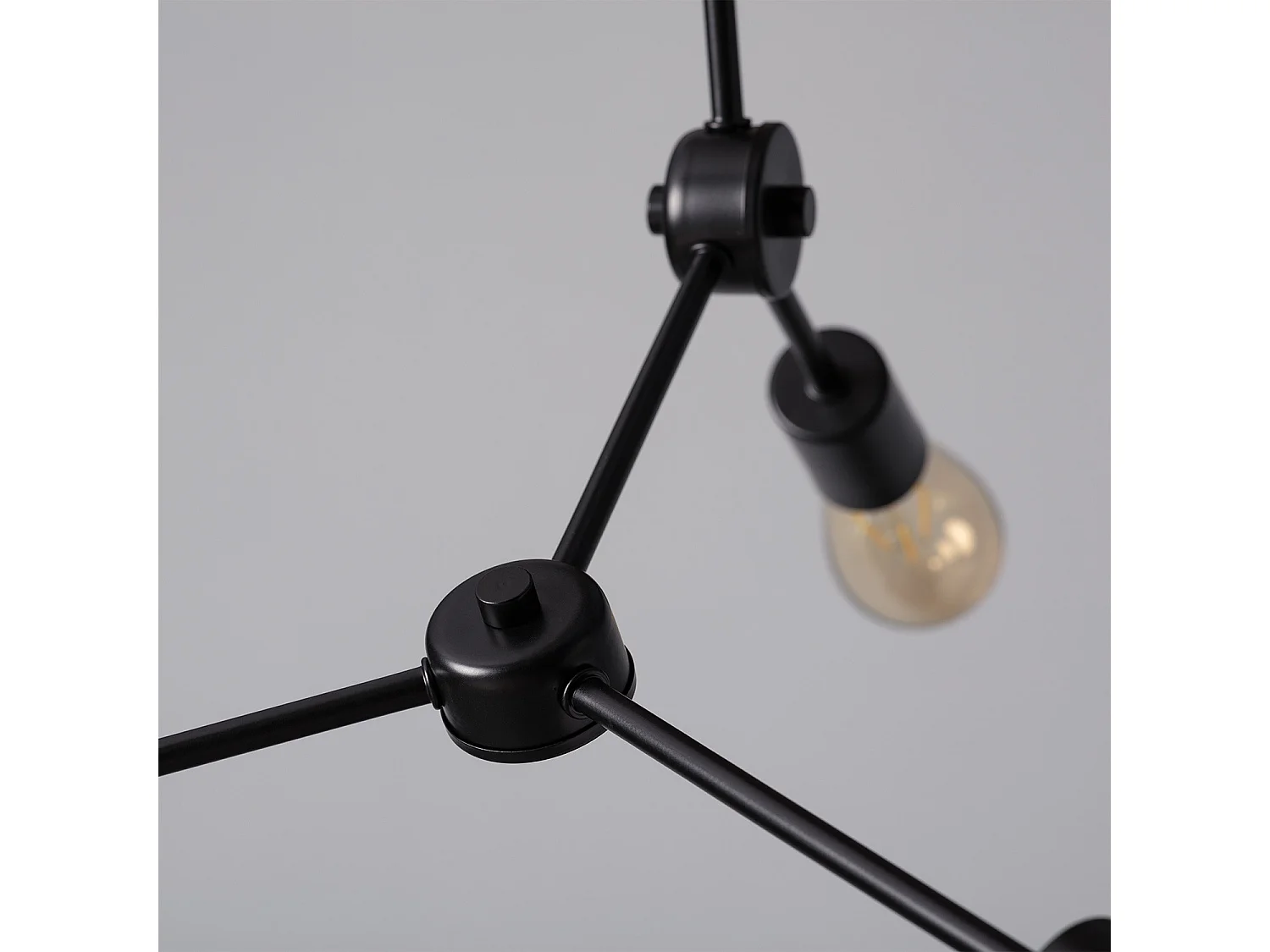 Suspension Métal Molécular Noir