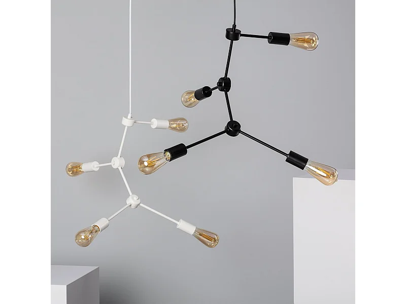 Suspension Métal Molécular Noir