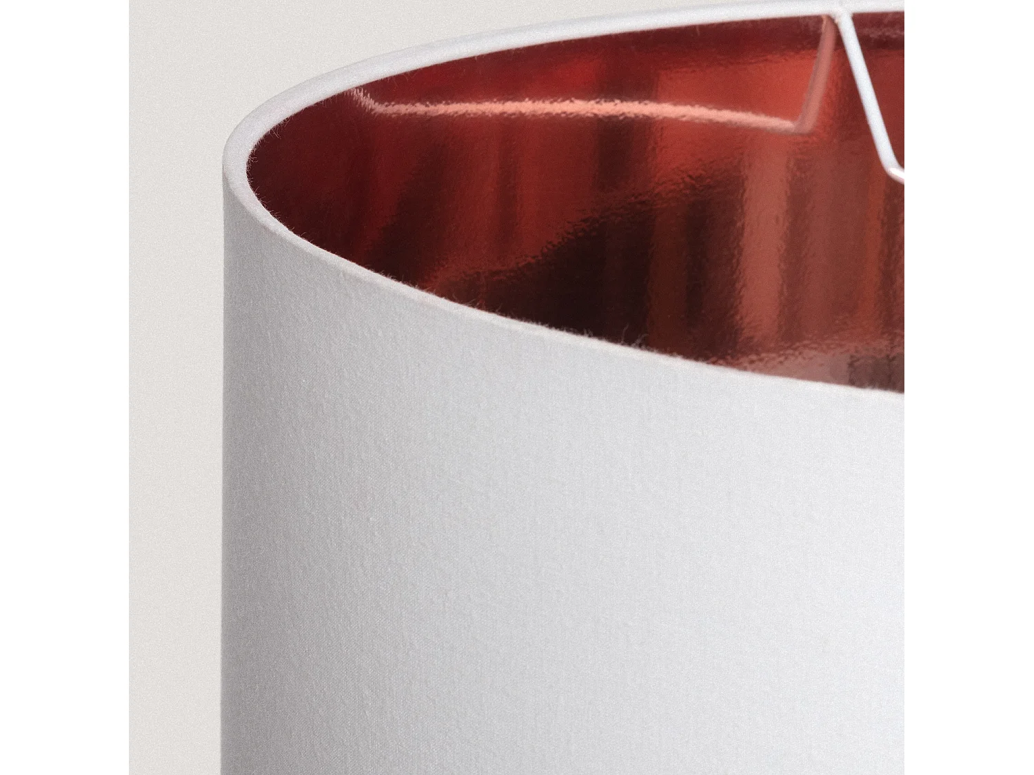 Lampada a Sospensione Tessuto Bello Riflesso Bianco