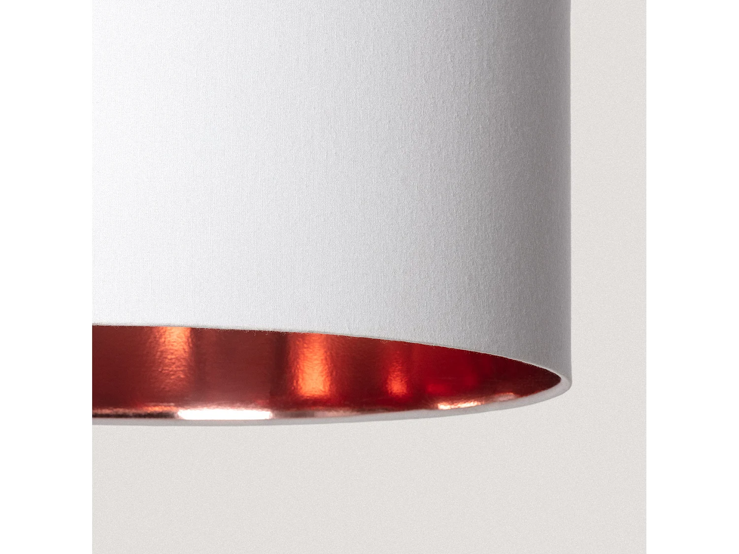 Lampada a Sospensione Tessuto Bello Riflesso Bianco