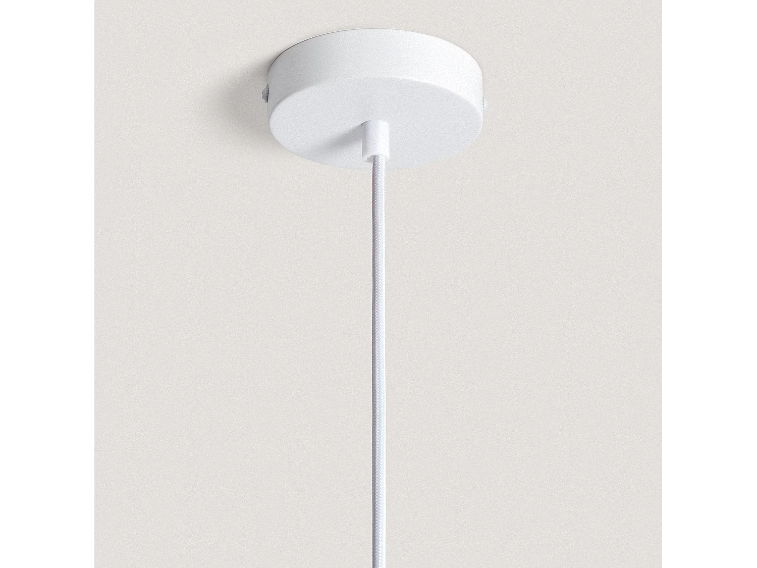 Lampada a Sospensione Tessuto Bello Riflesso Bianco