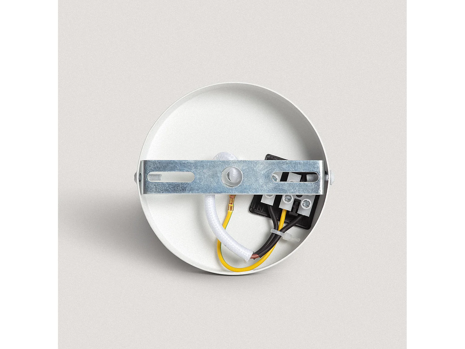 Lampada a Sospensione Tessuto Bello Riflesso Bianco