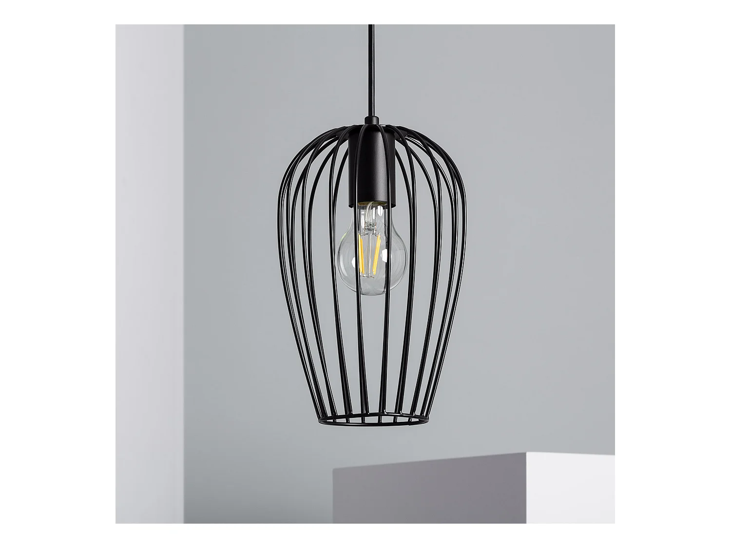 Lampada a Sospensione Metallo Telmi Nero