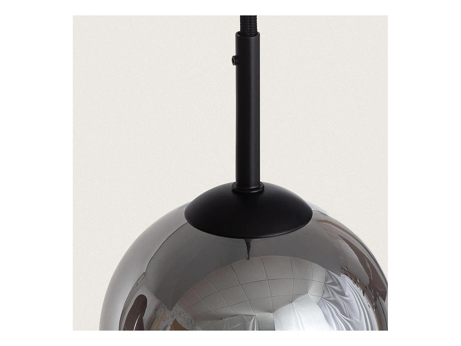 Lámpara Colgante Cristal Kubad Negro