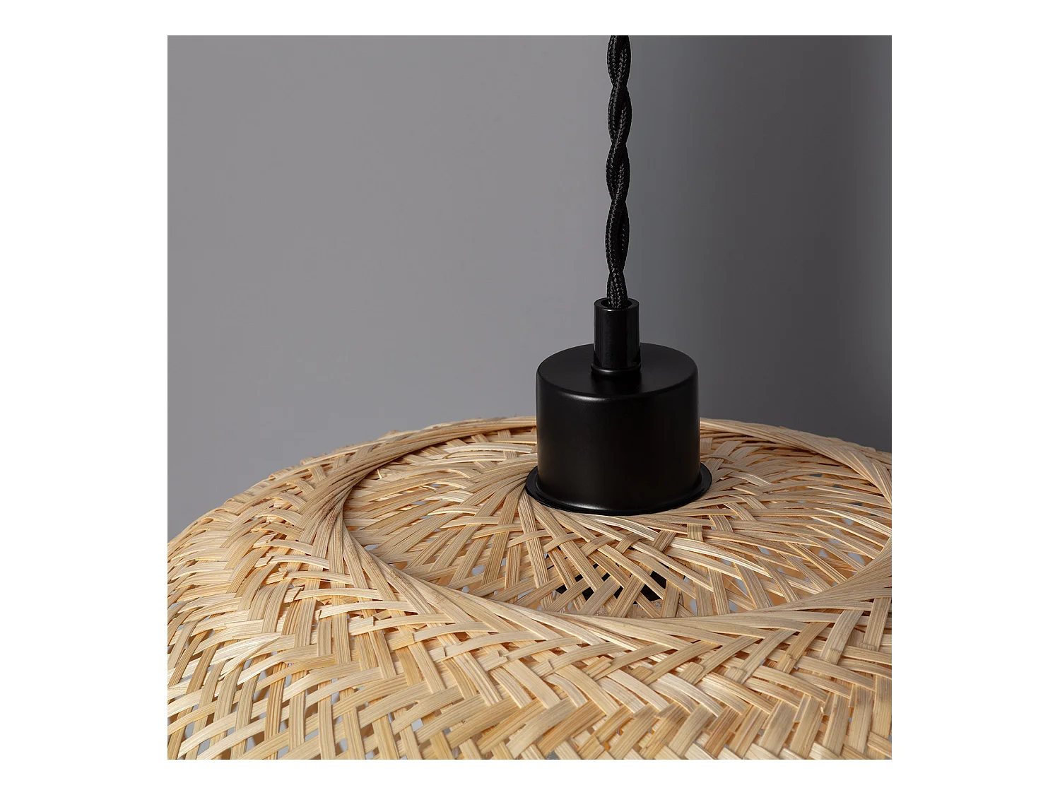 Lámpara Colgante Bambú Llata Natural