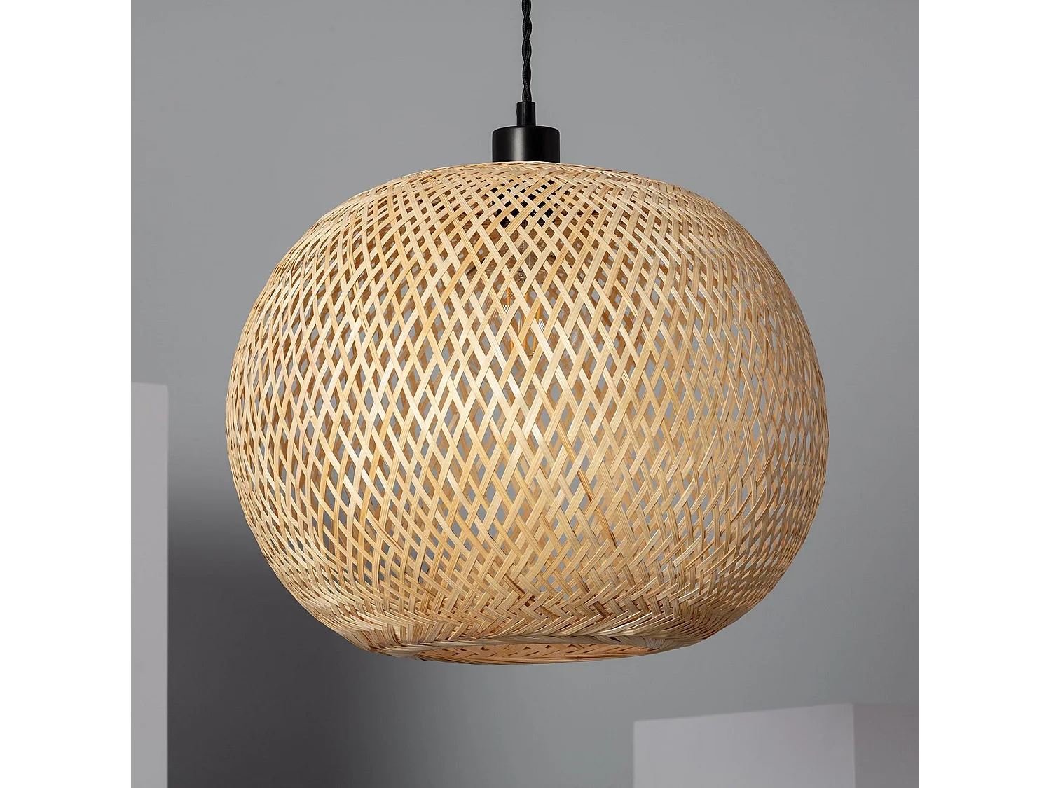 Lampada a Sospensione Bambù Llata Naturale