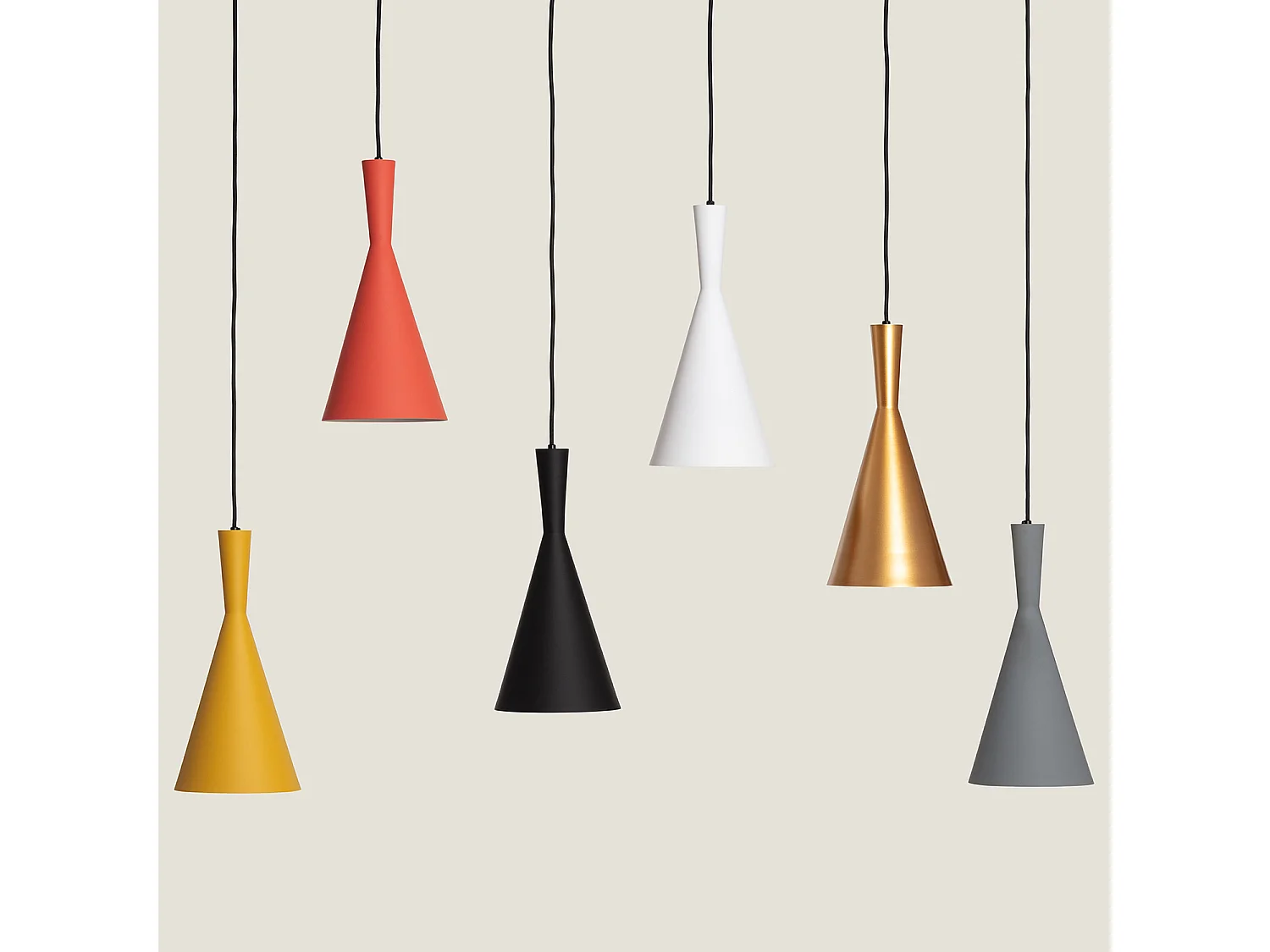 Lampada a Sospensione in Metallo Lennon Terracotta