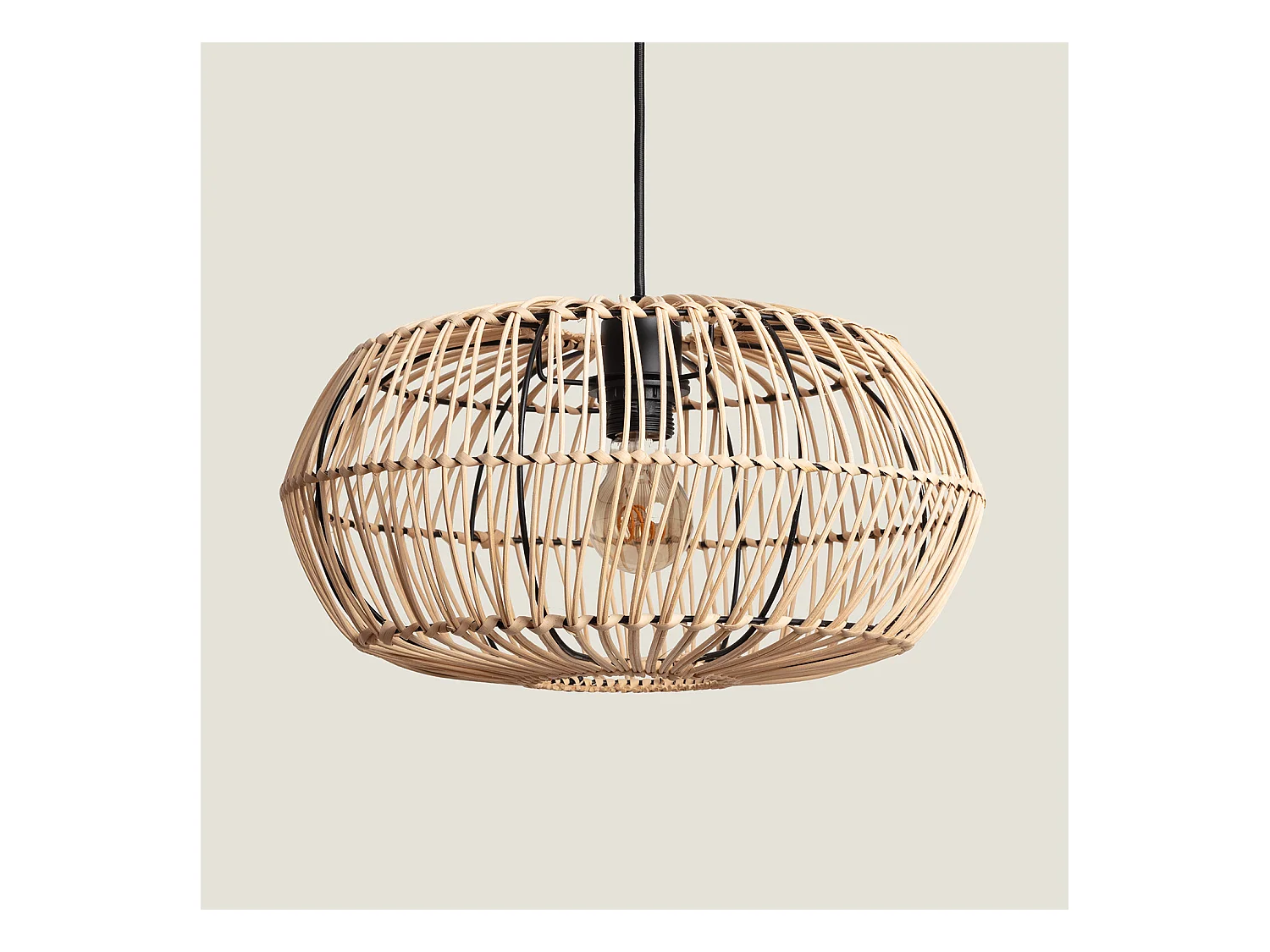 Lámpara Colgante Ratán Arawa Viringo Natural