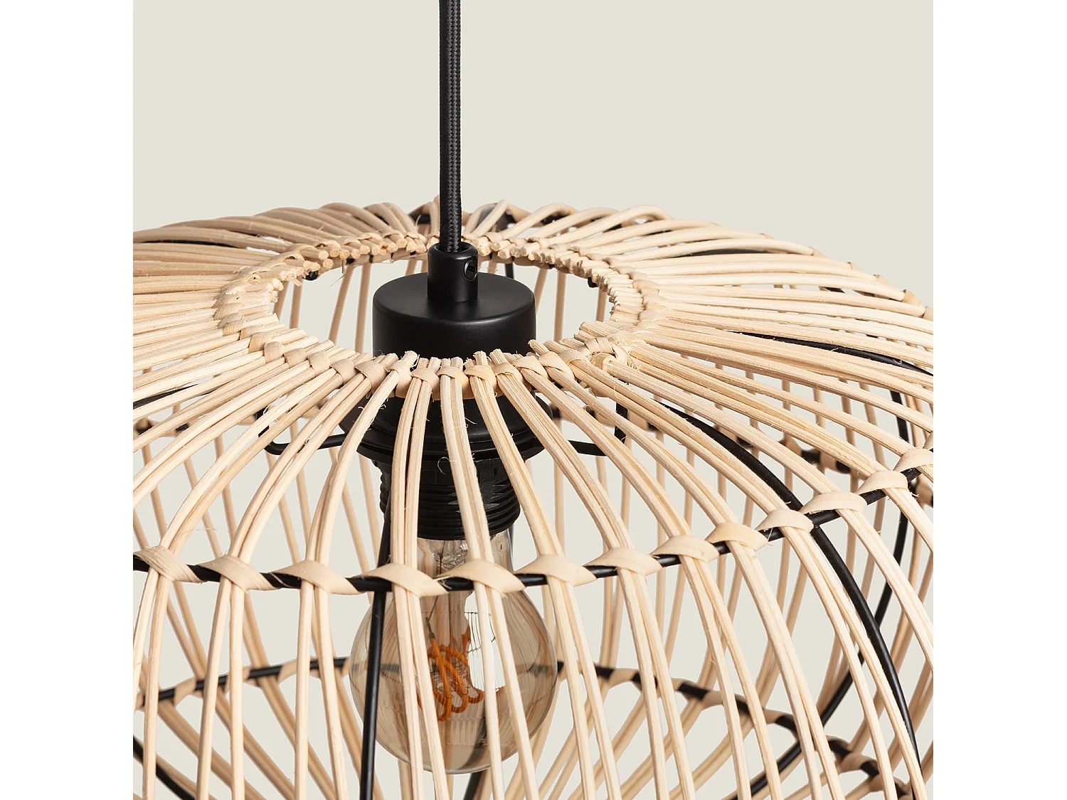 Suspension Rotin Arawa Viringo Naturel