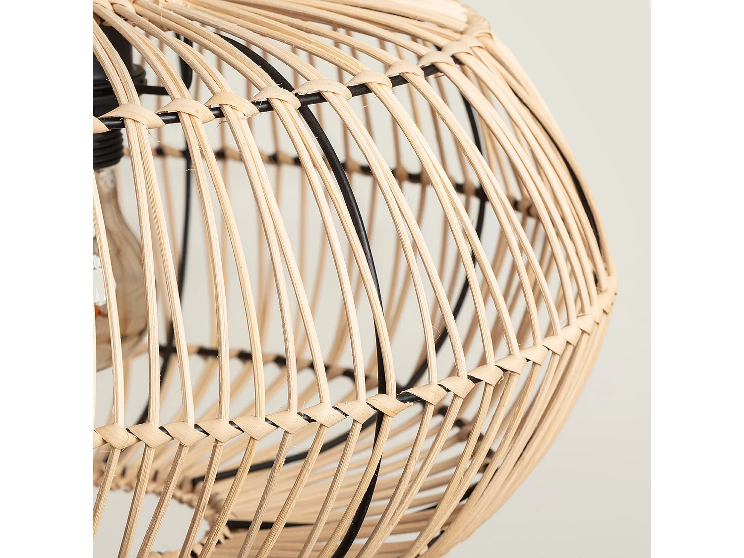 Suspension Rotin Arawa Viringo Naturel