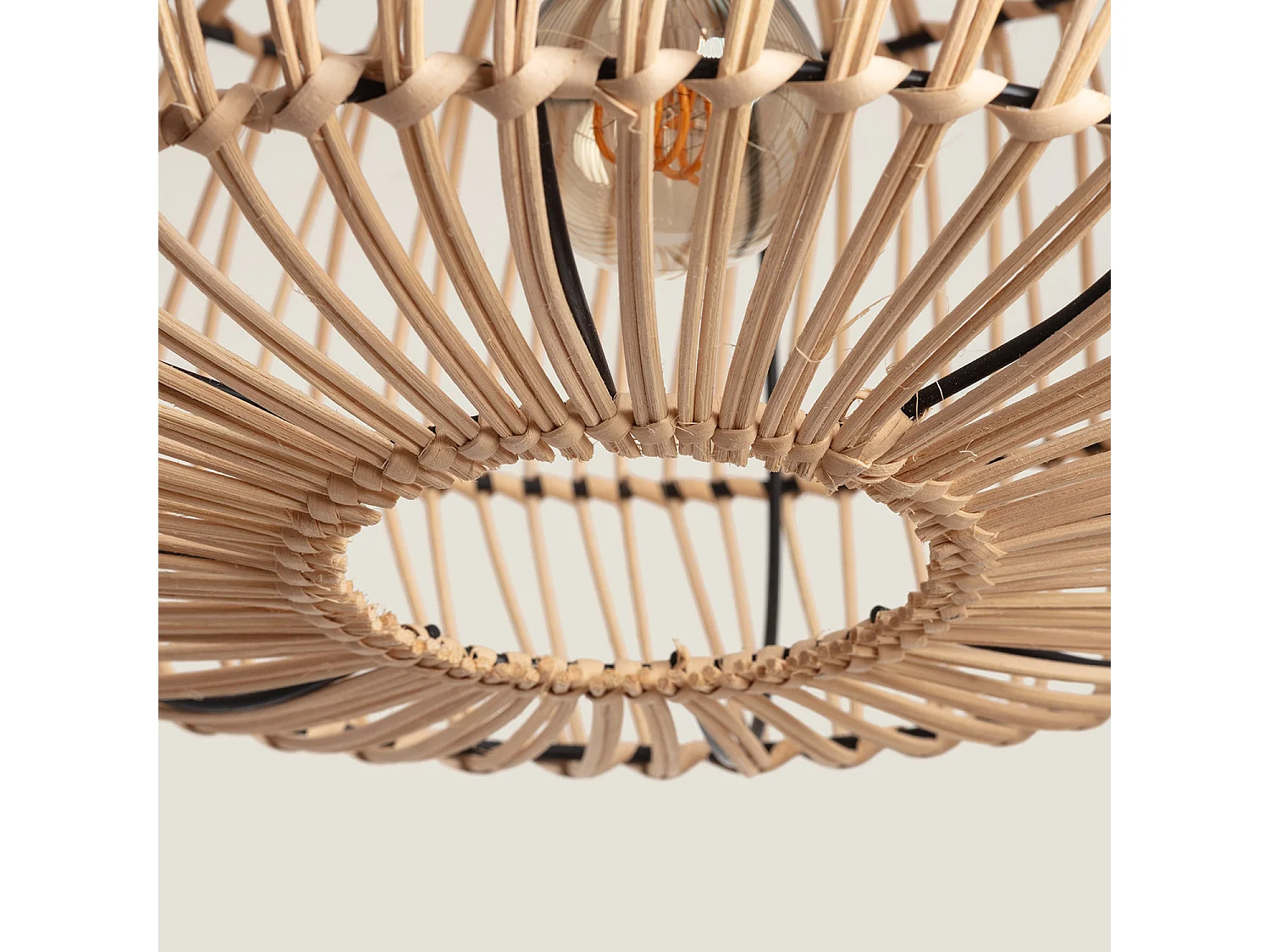 Suspension Rotin Arawa Viringo Naturel