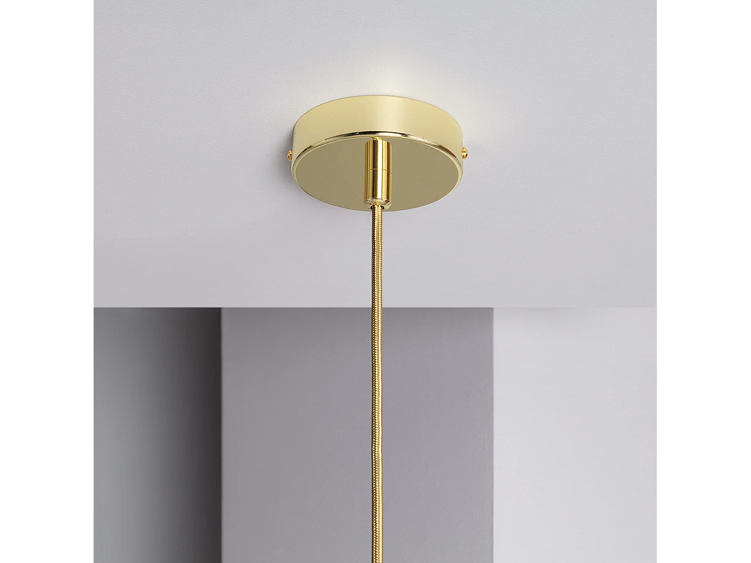 Suspension Métal Bowie Doré