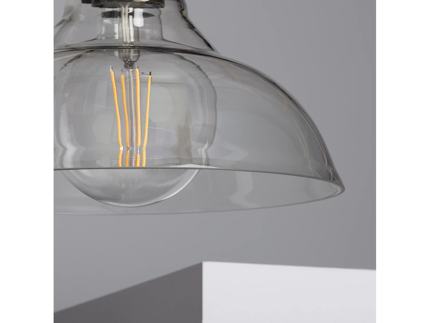 Suspension Métal et Verre Springsteen Transparent