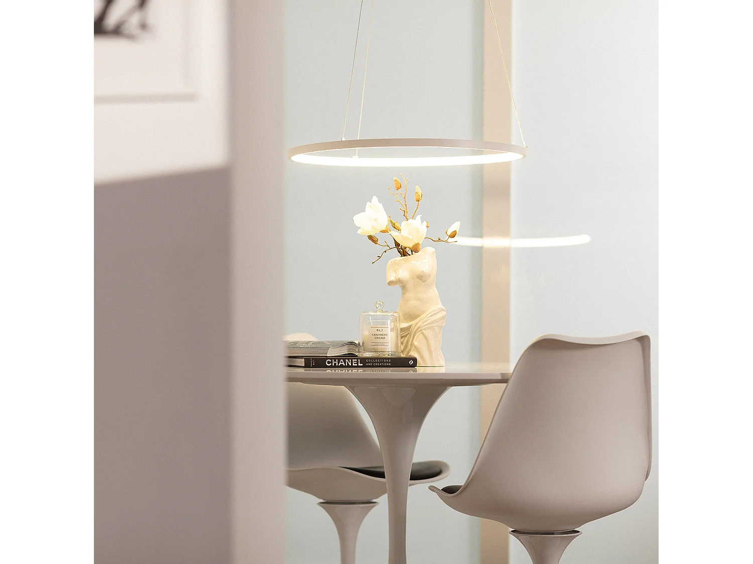 Lampada a Sospensione LED 20W Metallo CCT Selezionabile Ivalo Bianco