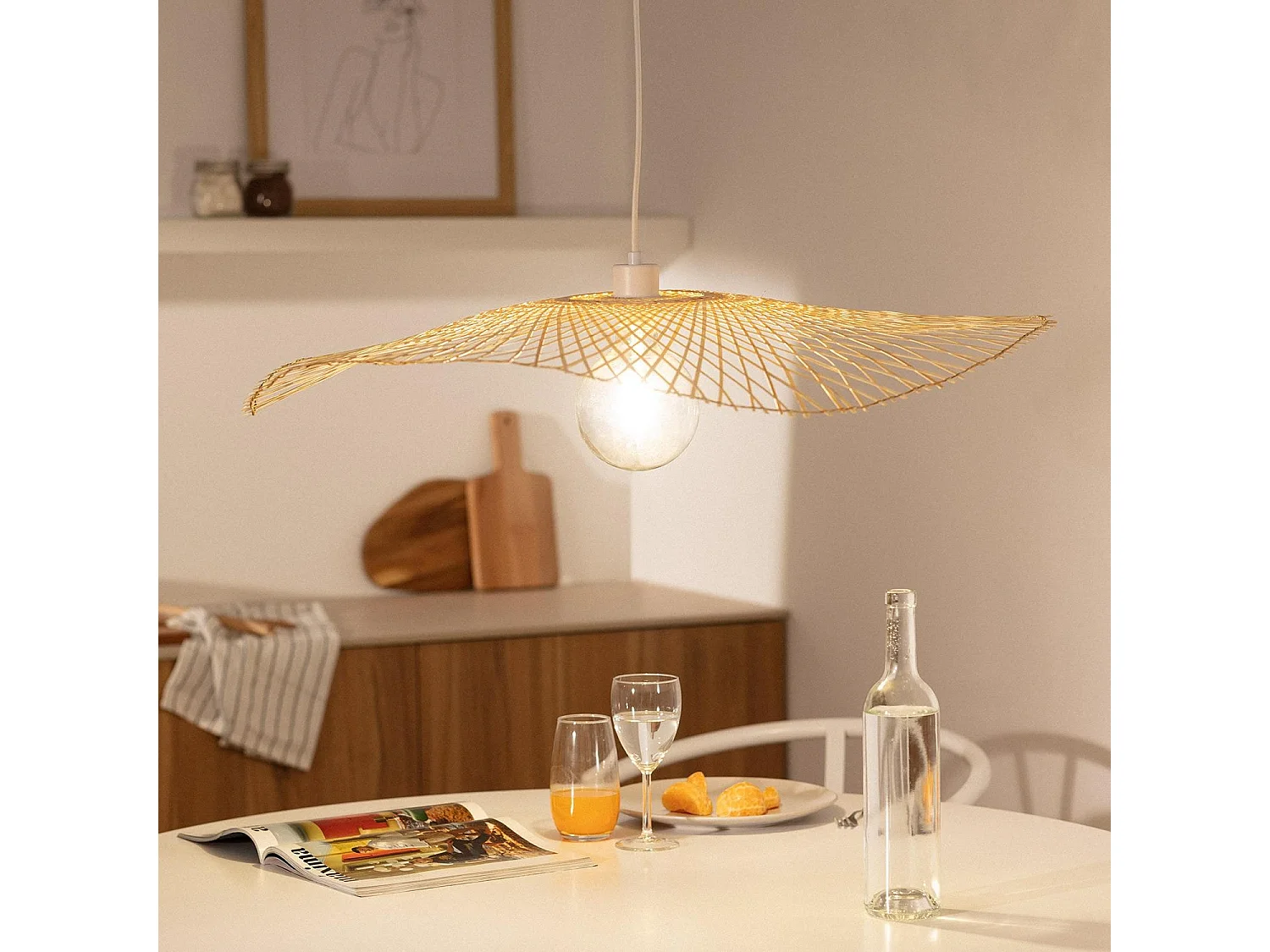 Suspension Bambou Longnan Naturel