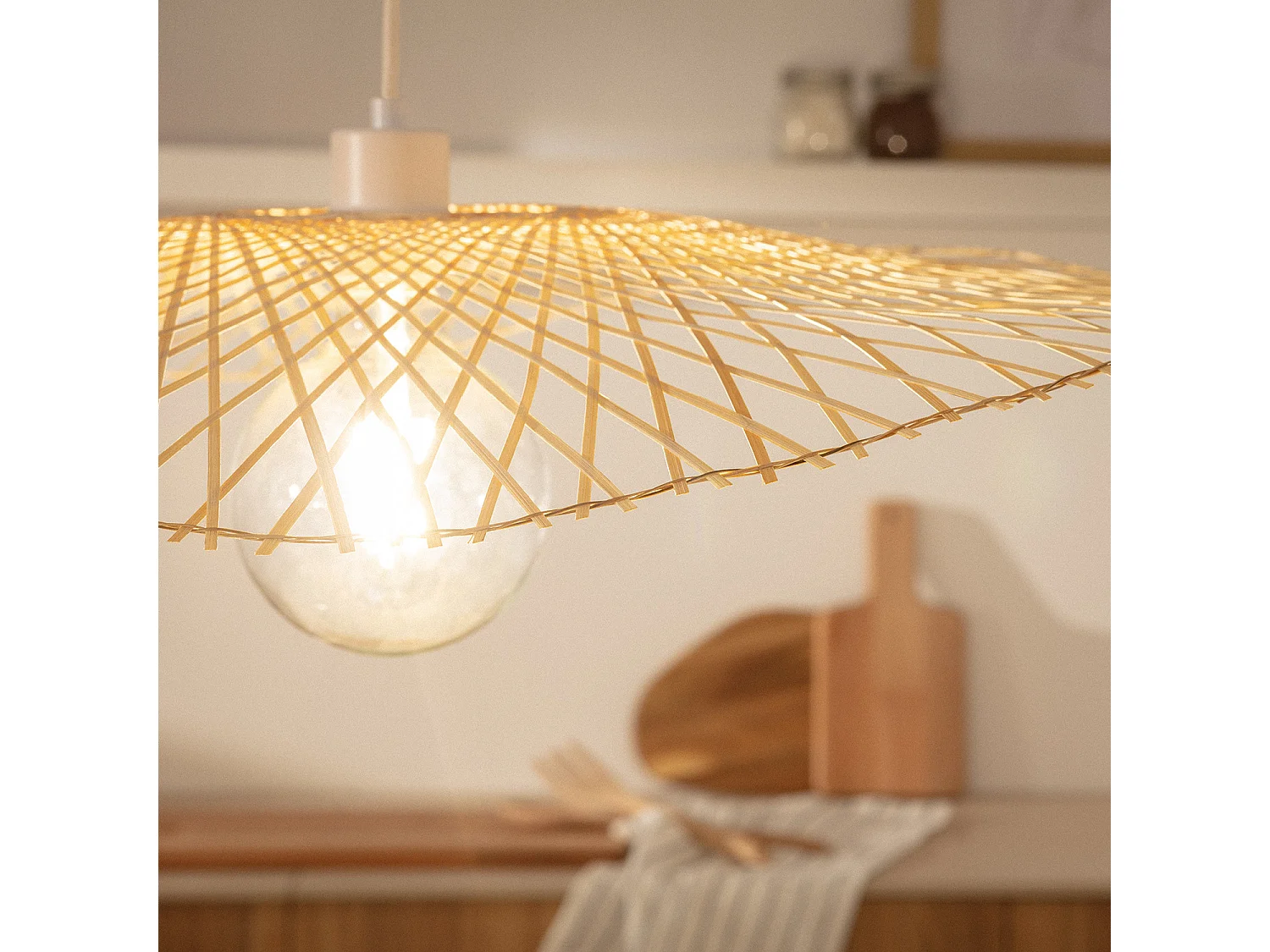 Suspension Bambou Longnan Naturel