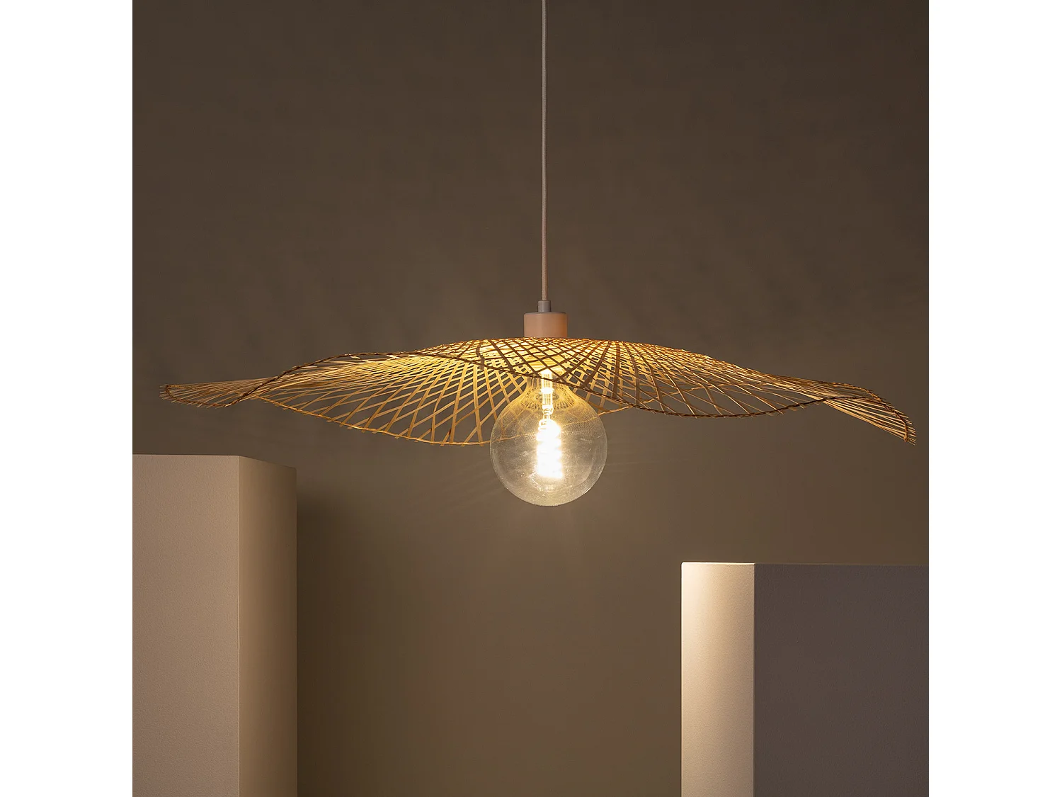 Suspension Bambou Longnan Naturel