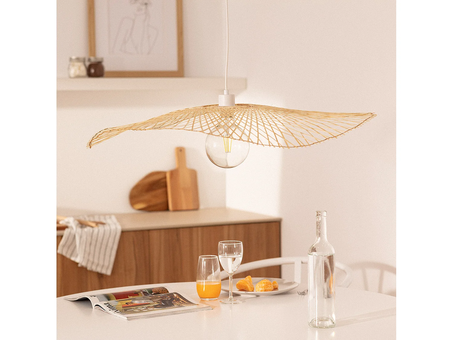 Suspension Bambou Longnan Naturel