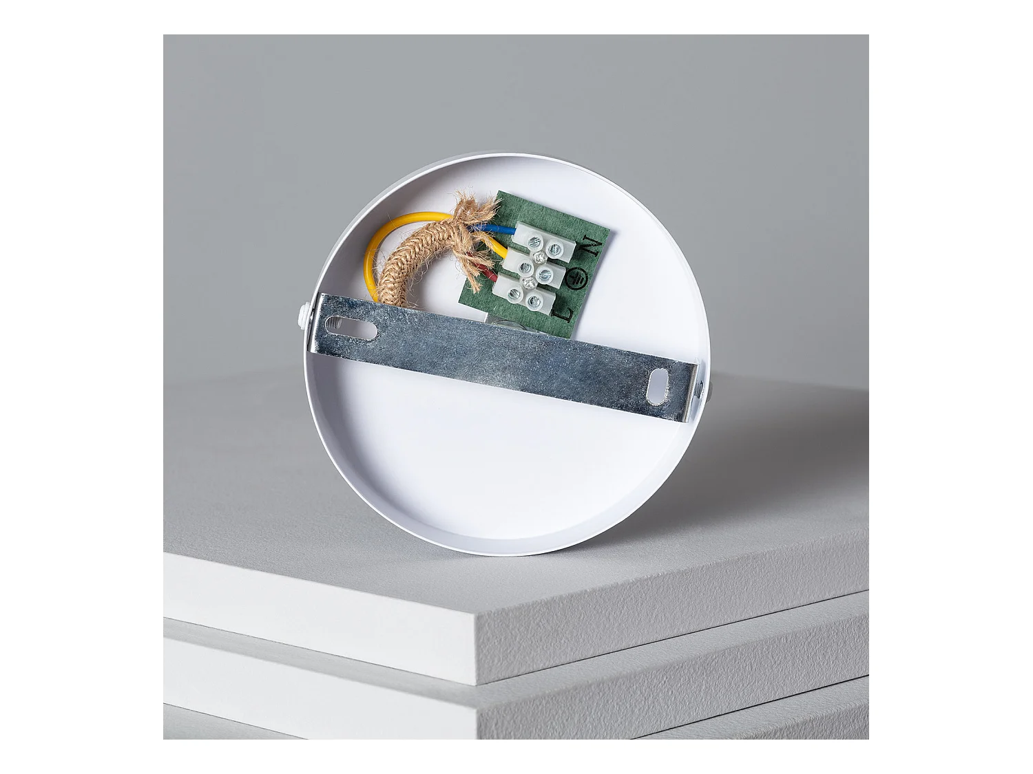 Lámpara Colgante Ratán y Tela Longoria Naranja