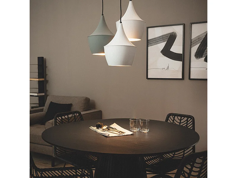 Lampada a Sospensione Metallo Tri Mercury Bianco / Grigio