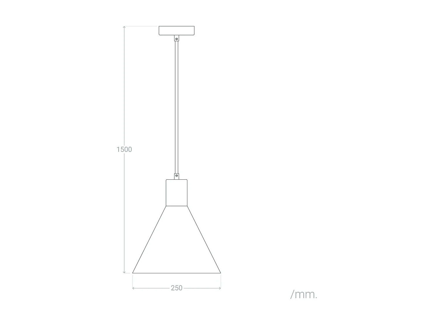 Suspension Métal Orbat Noir