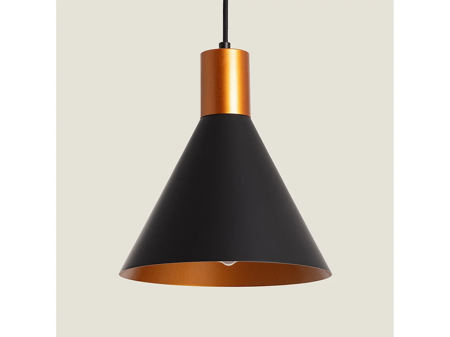 Suspension Métal Orbat Noir