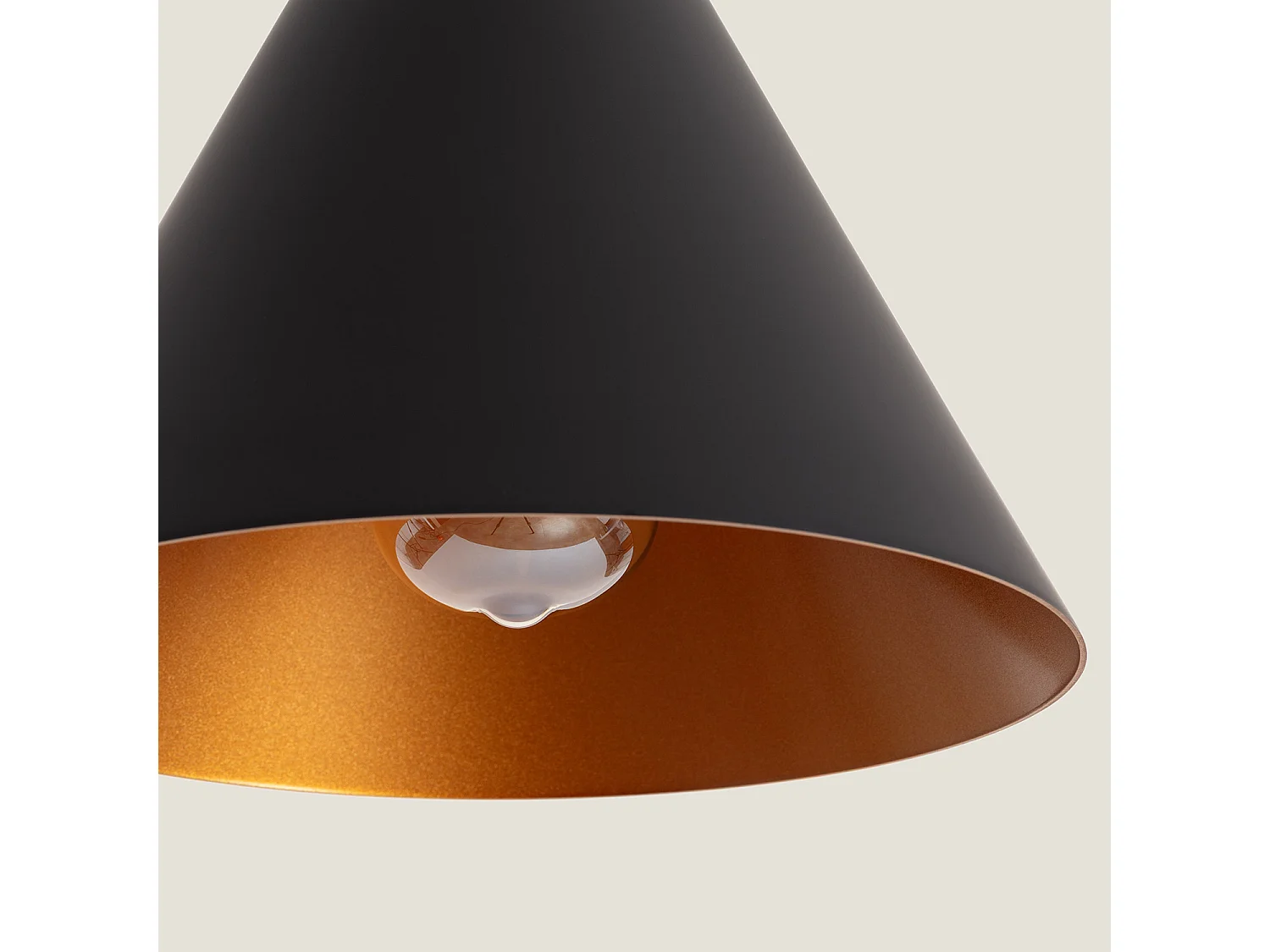 Suspension Métal Orbat Noir