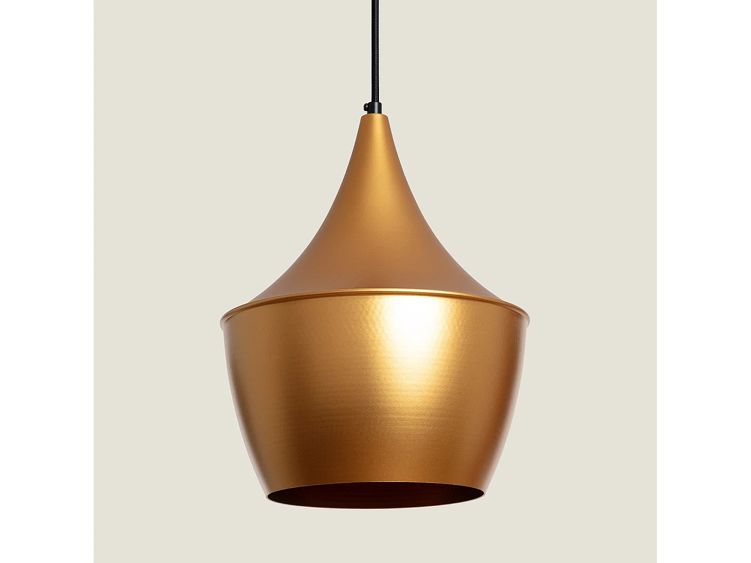 Suspension Métal Mercury Doré