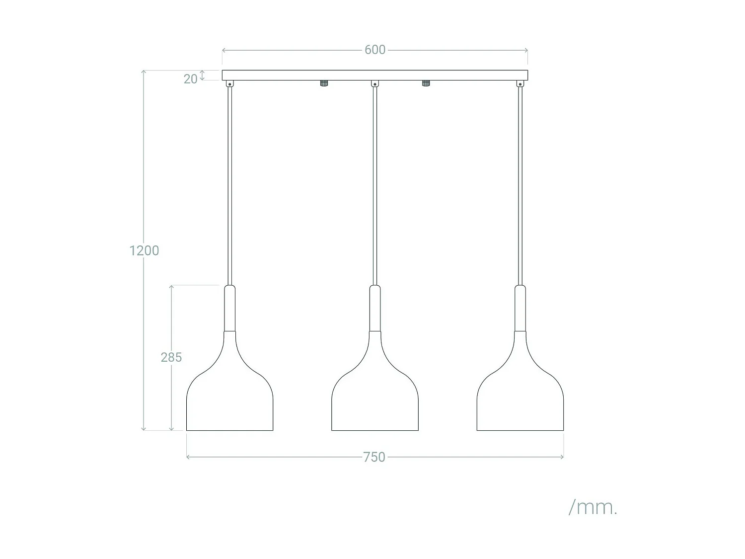 Suspension Métal et Bois Karlek  Blanc