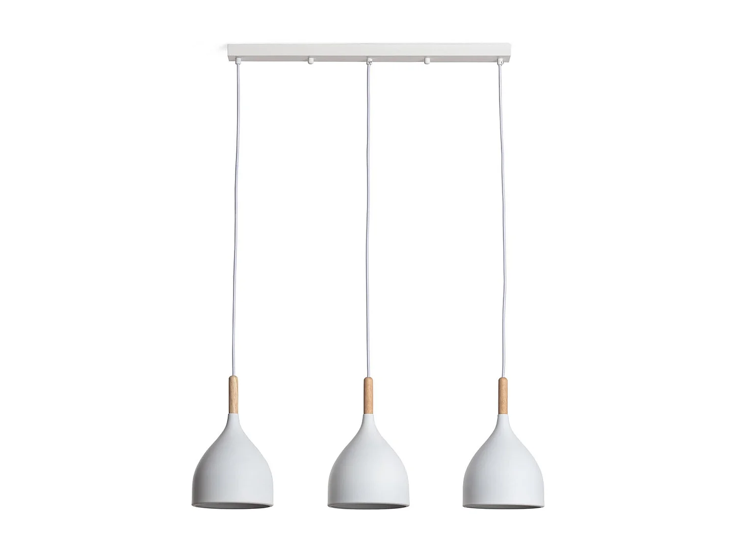 Suspension Métal et Bois Karlek  Blanc