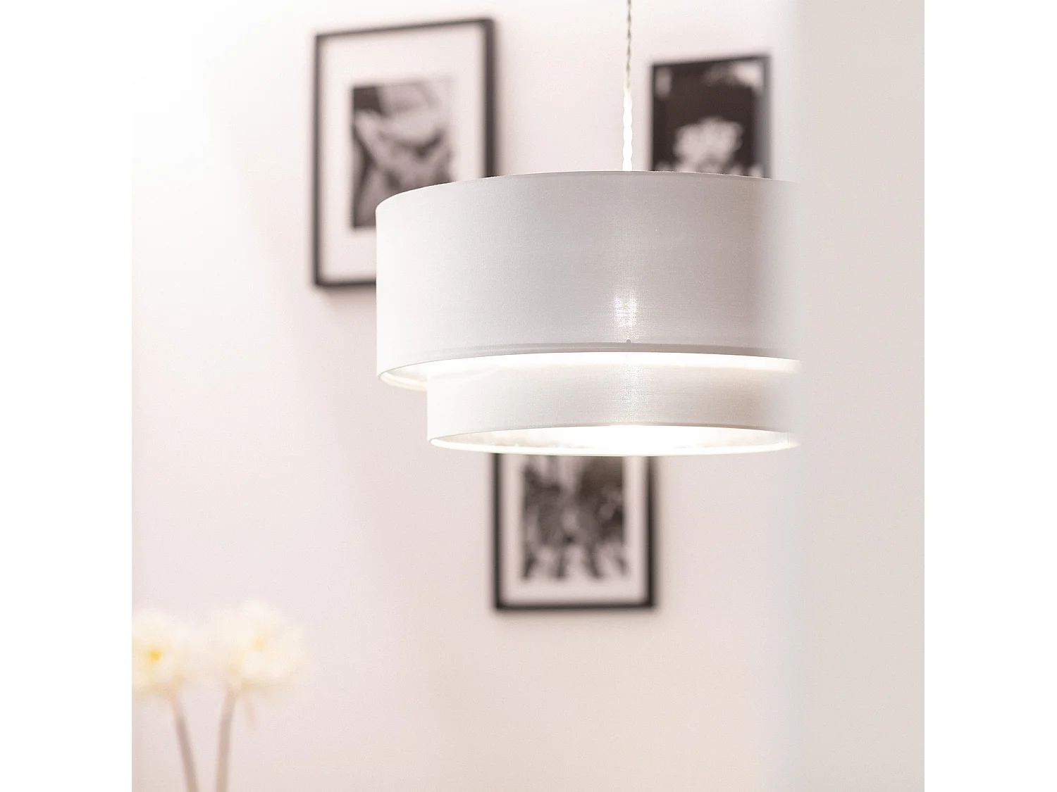 Suspension Textile Reflect Duo Blanc