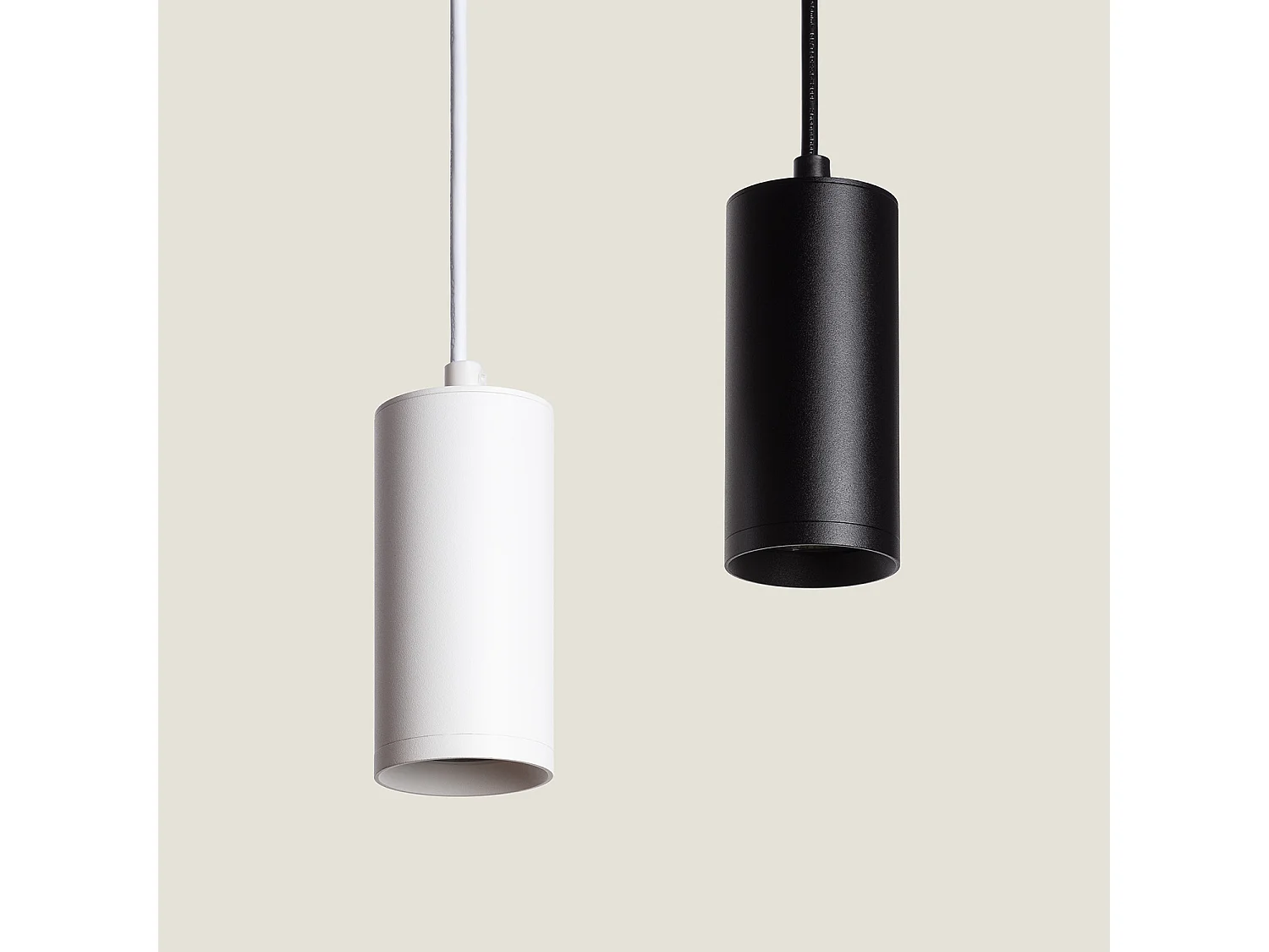Suspension Métal Quartz Noir