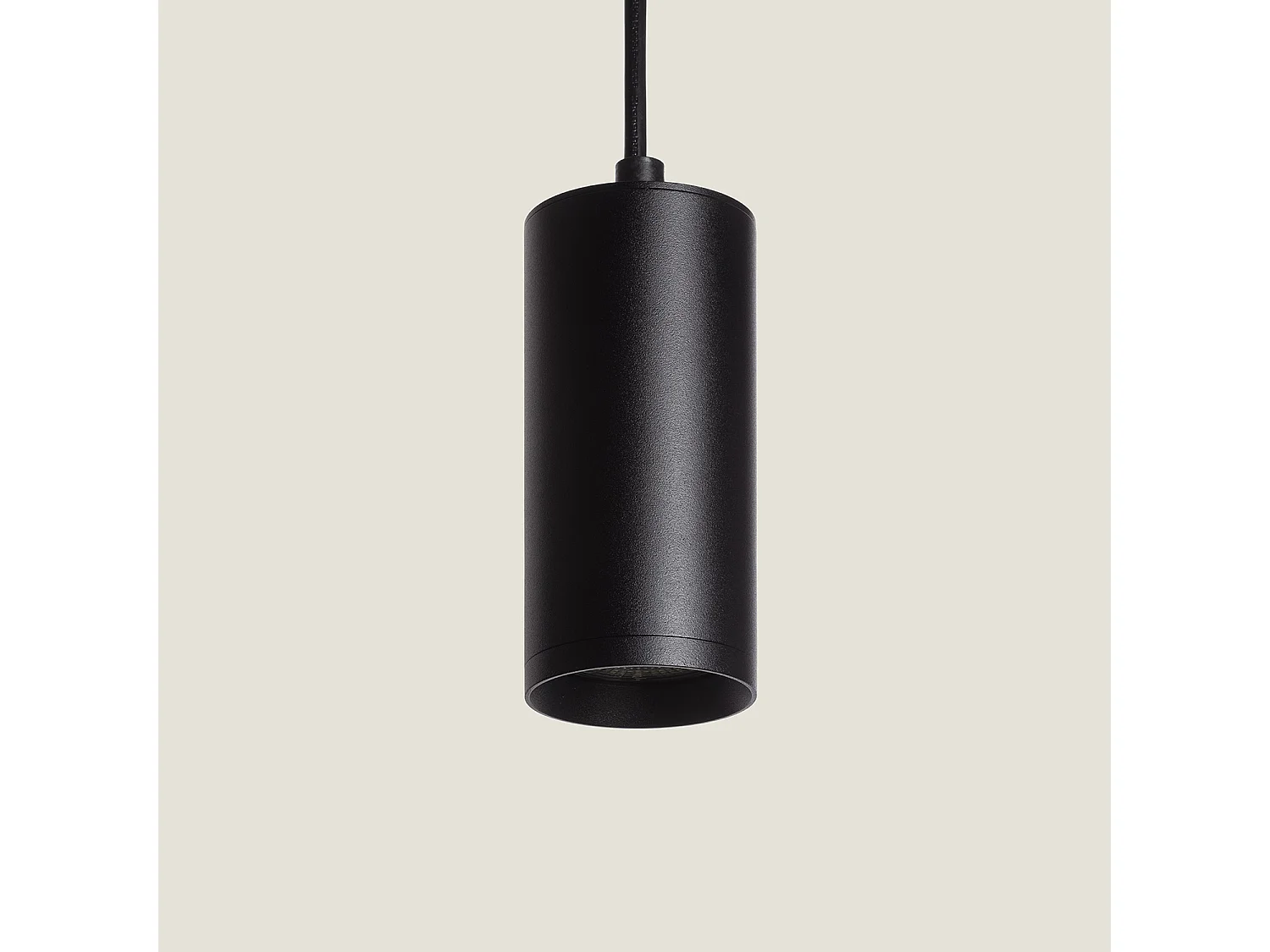 Lámpara Colgante de Aluminio Cuarzo Negro