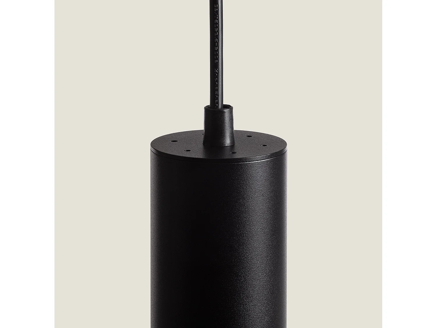 Lámpara Colgante de Aluminio Cuarzo Negro