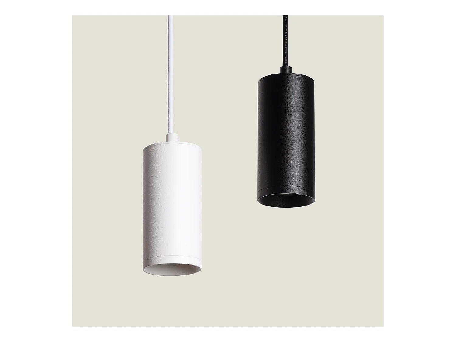 Suspension Métal Quartz Blanc