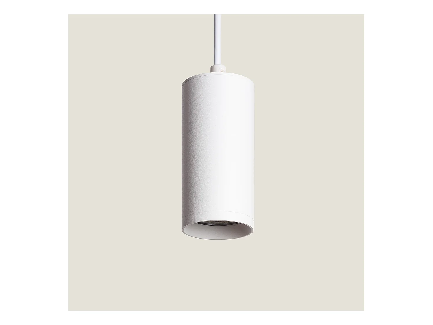 Suspension Métal Quartz Blanc