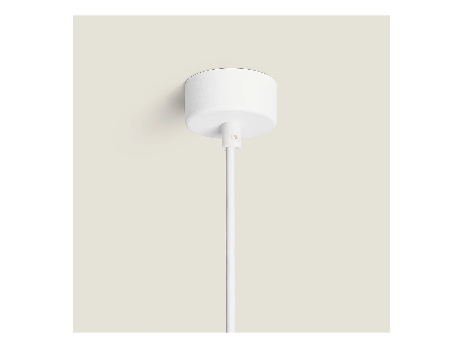 Suspension Métal Quartz Blanc