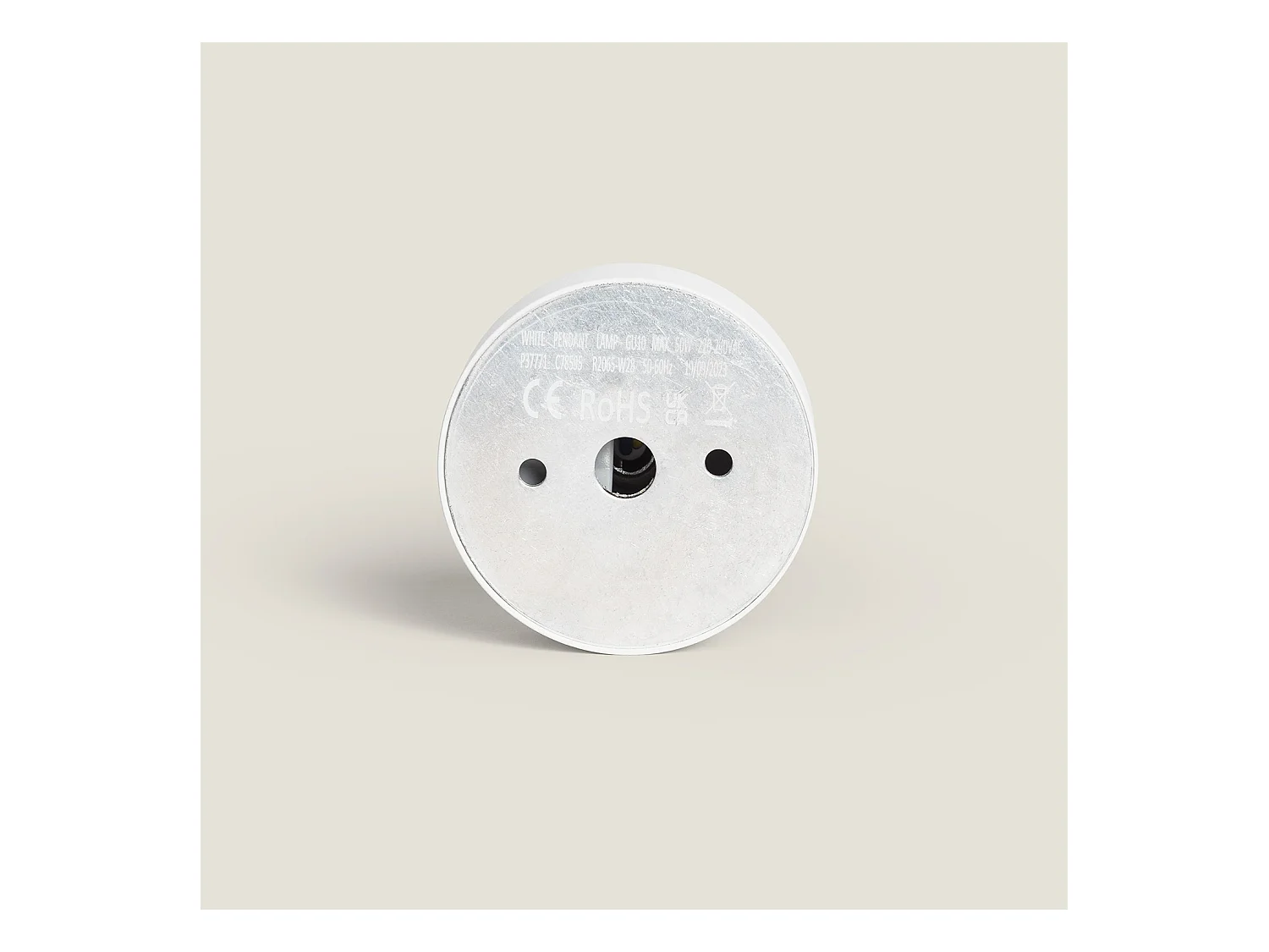 Suspension Métal Quartz Blanc