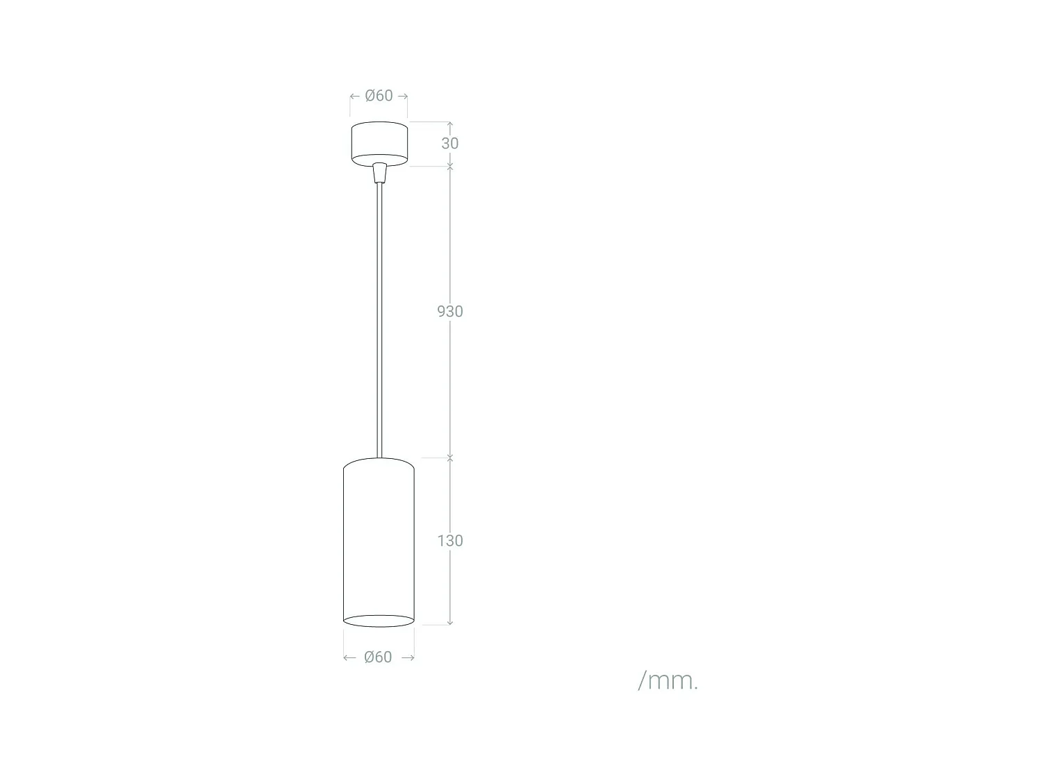 Suspension Métal Quartz Blanc