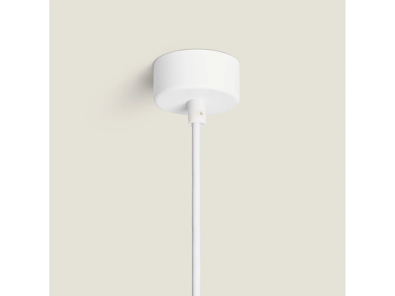 Suspension Métal Quartz Blanc