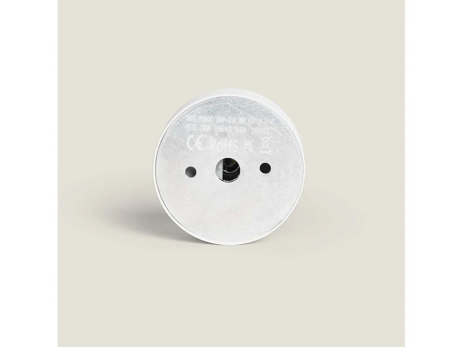 Suspension Métal Quartz Blanc