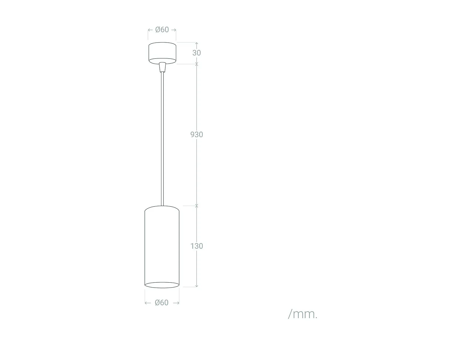 Suspension Métal Quartz Blanc