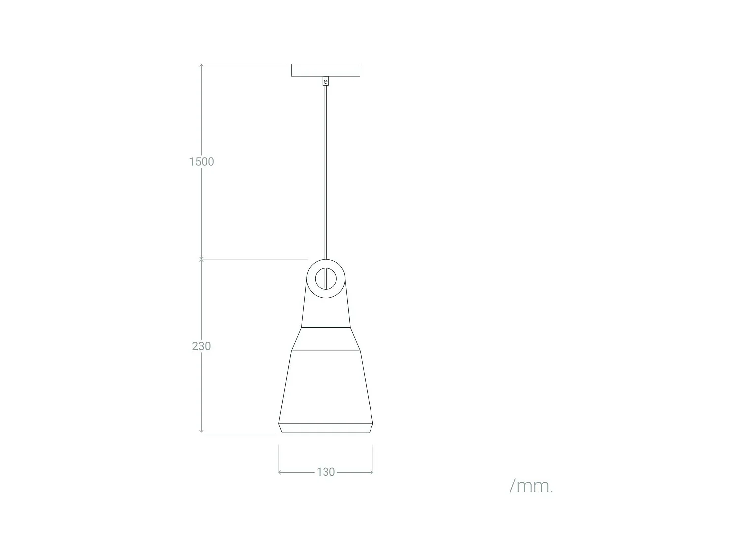 Suspension Céramique et Bois Retilles Blanc
