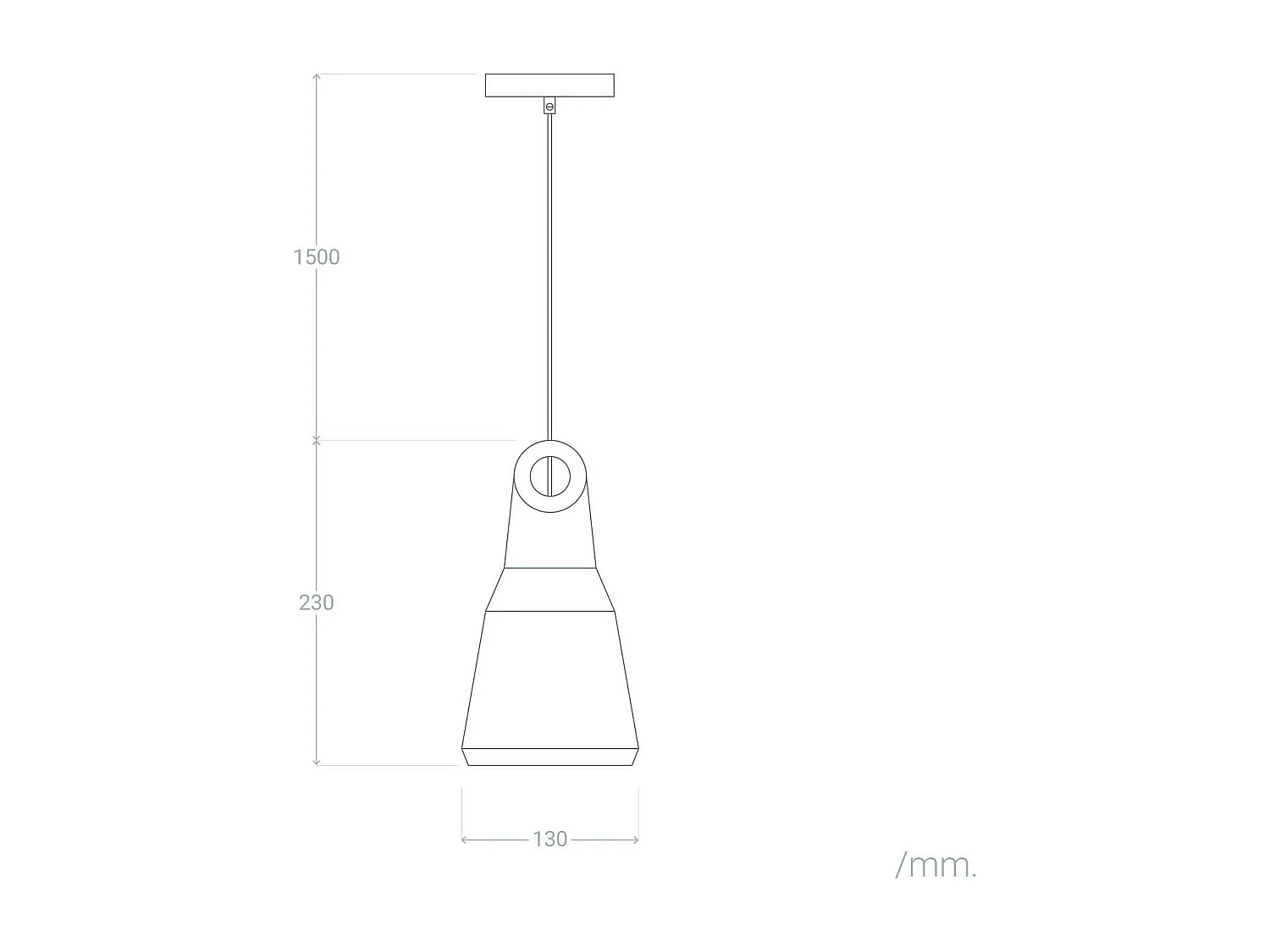 Suspension Céramique et Bois Retilles Blanc