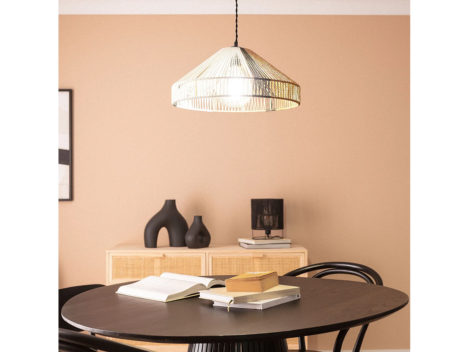 Suspension Papier Tressé Dumas Naturel