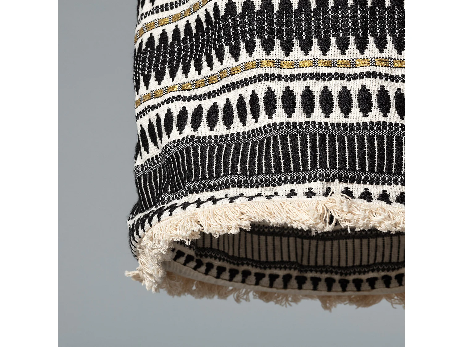 Suspension Coton Rarámuri  Blanc / Noir