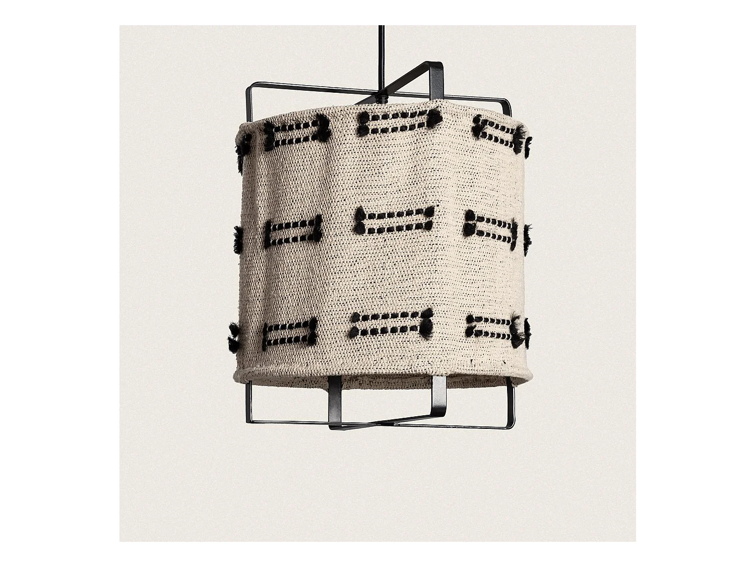 Suspension Bois et Coton Sioux  Beige