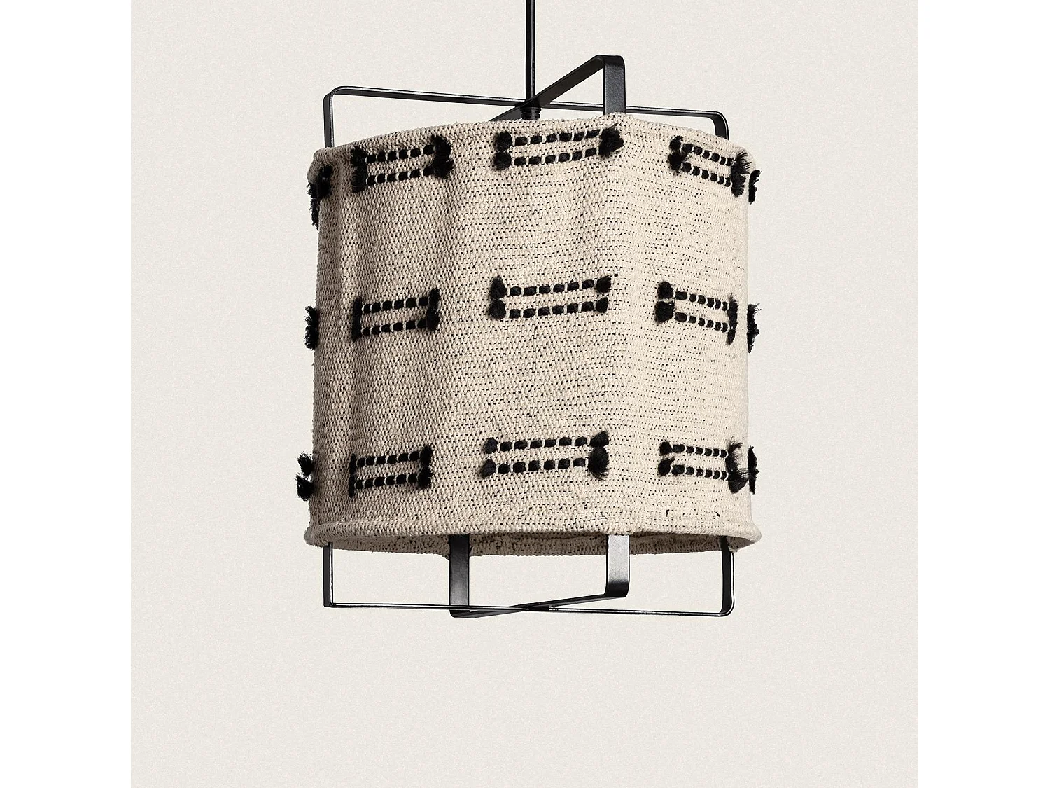 Suspension Bois et Coton Sioux  Beige