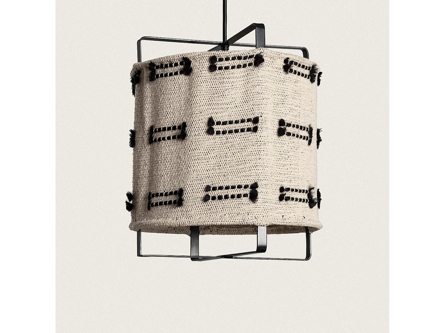 Suspension Bois et Coton Sioux  Beige